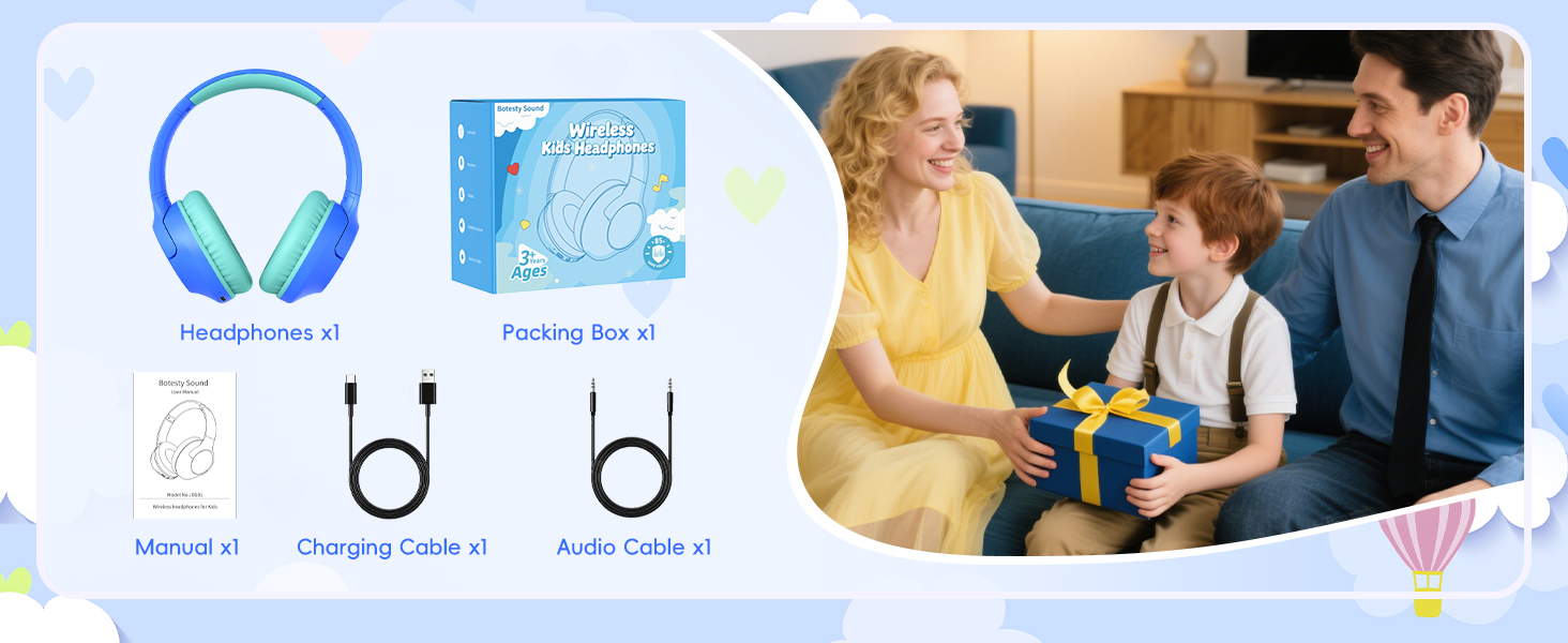 Bluetooth kids headphones