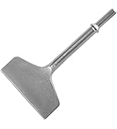 Firecore 4-inch Wide Air Chisel Bit, 0.401 Inch Shank Tile &amp; Thinset Scaling Chisel Thinset Scrap...