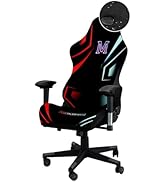 QYZDLM Water Repellent Gaming Chair Covers, 3D Printing Letter Design Stretchy Fit Non-Slip Gamin...