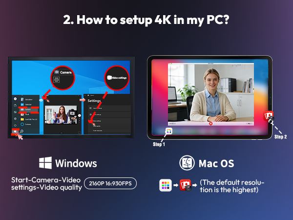 camara para streamer 4k pc webcam 4k camara web 4k podcast camera 4k 4k webcam for mac
