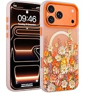 Fsoole Magnetic for iPhone 17 Pro Case [Compatible with MagSafe] Pretty Gradient Oil Painting Flo...