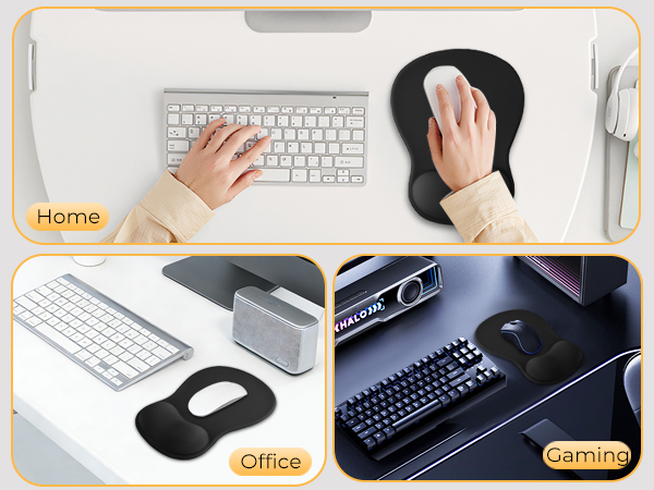Mouse Pad with Wrist Rest Support