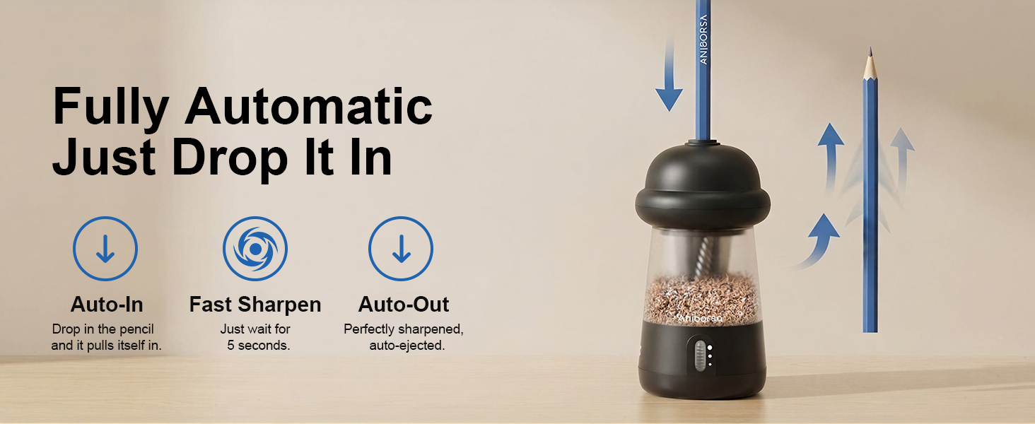 automatic electric pencil sharpener for kids