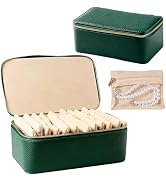 Travel Jewelry Case,Big Travel Jewelry Box with 12 Velvet Jewelry Pouch,Portable Travel Jewelry O...