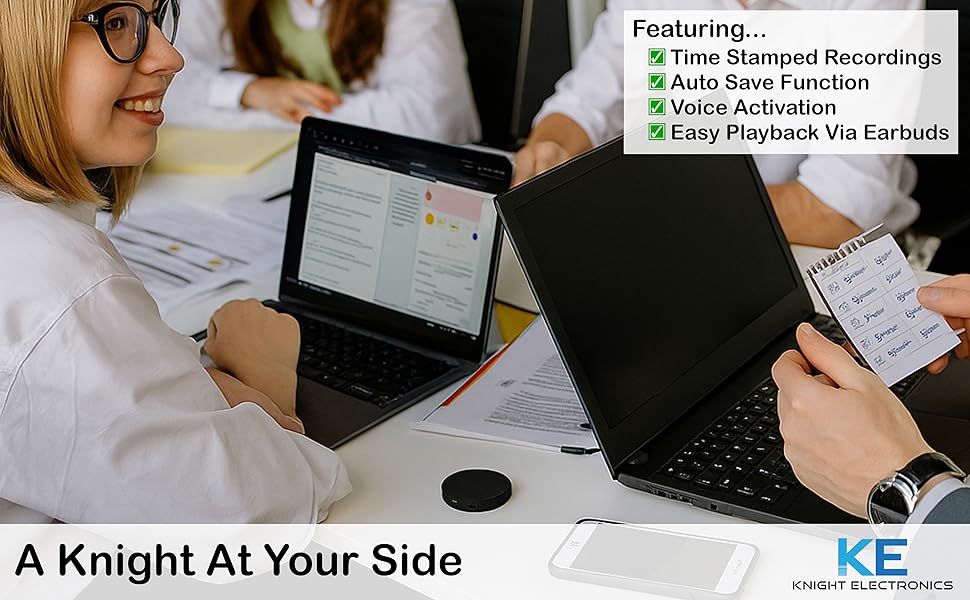 audio recording device with automatic save and timestamp files ideal for meetings lectures and notes