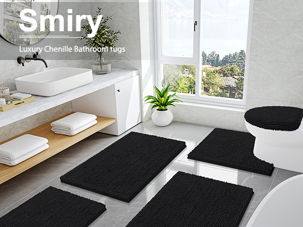 Smiry bathroom rugs