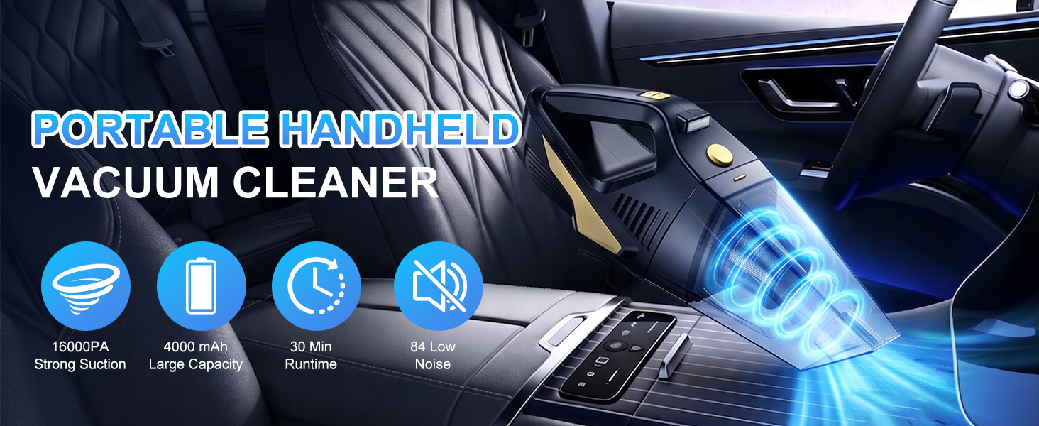 PORTABLE HANDHELD VACUUM CLEANER