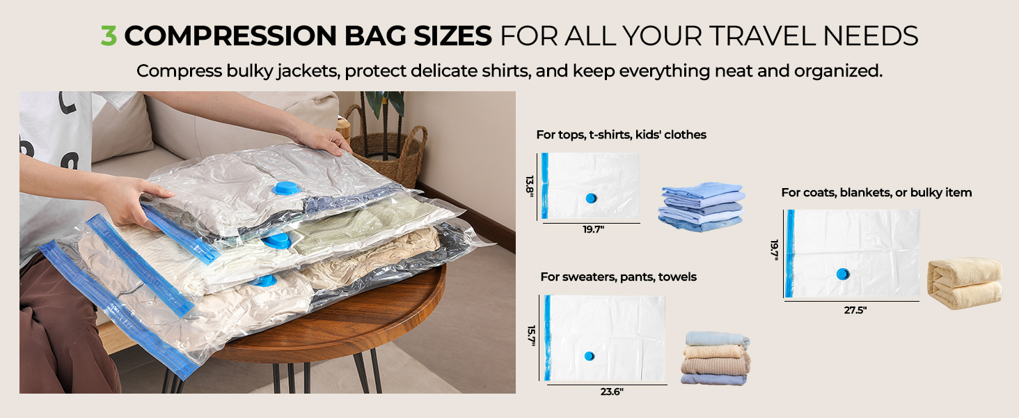 Vacuum Storage Bags for Travel