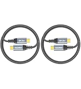 USB 4 for Thunderbolt 4 iPad Pro 240W Charging Cable 3.3FT 2-Pack, 40Gbps Data Transfer 8K Video,...