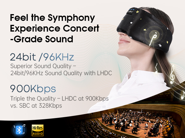 bluetooth sleep eye mask mulberry headphones sleeping wireless travel side sleepers holiday gifts