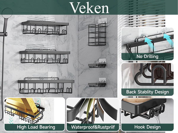 veken shower caddy