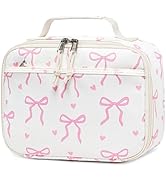 LOIDOU Insulated Lunch Bag for Kids Girls, Cute Bow Insulated Lunch Box Bag for Toddler, Womens S...