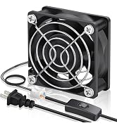GDSTIME EC Cooling Fan 60mm x 60mm x 25mm AC 110V 115V 120V 220V 240V Dual Ball Bearings