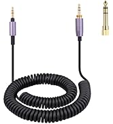 WH-1000XM4 Audio Cable Coiled Cord Replacement Compatible with Sony WH-1000XM6 WH-1000XM5 WH-1000...