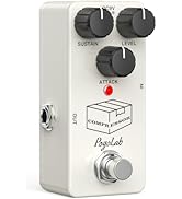 Pogolab Compressor Pedal, Guitar Pedal Compressor, Mini Compressor Pedal for Electric Guitar Bass...