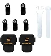 5PCS A1/A1 Mini 3D Printer Extruder Hotend Hardened Steel Nozzles Kit Packed High Temperature and...