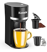 Karosie Single Serve Coffee Maker for K-Cup and Grounds, Fast Brew, 6-12 oz Brew Sizes Single Cup...