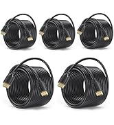 Long HDMI Cable 25FT 5 Pack, 4K HDMI to HDMI Cable 25 Foot in-Wall CL3 Rated High Speed HDMI 2.0 ...