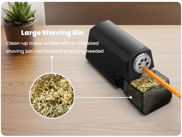 Large capacity electric sharpener