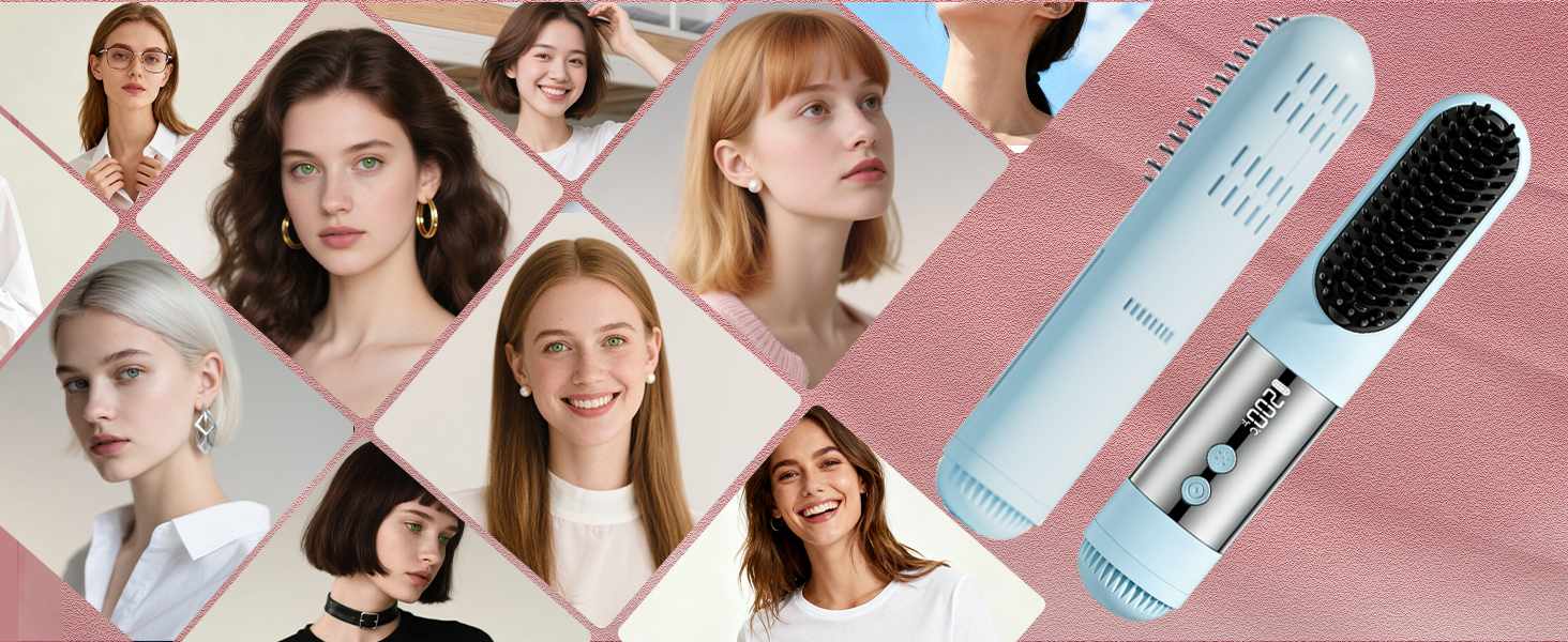 Cordless Hair Straightener Brush