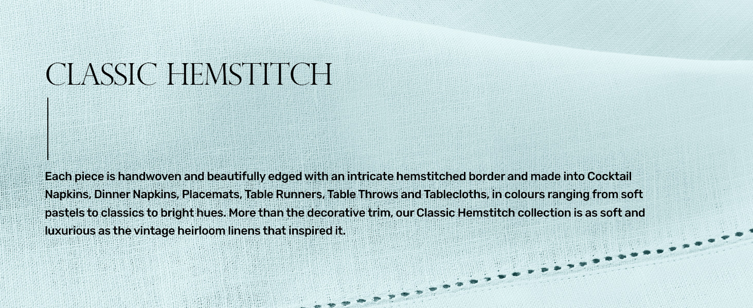 Classic Hemstitch Tablecloth
