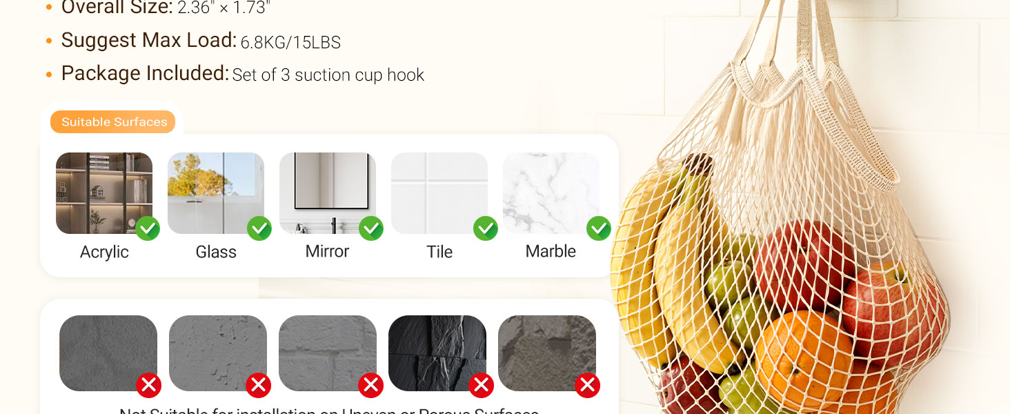 Suction Cup Hooks for Towel Robe Shower Bathroom Kitchen Glass Window Door