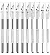 Jetmore 10 Pack Exacto Knife, Stainless Steel Exacto Knife Set, Sharp Precision Hobby Knife Craft...