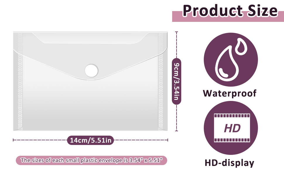 Vmiapxo 20 Pack Stamp and Die Storage Pockets