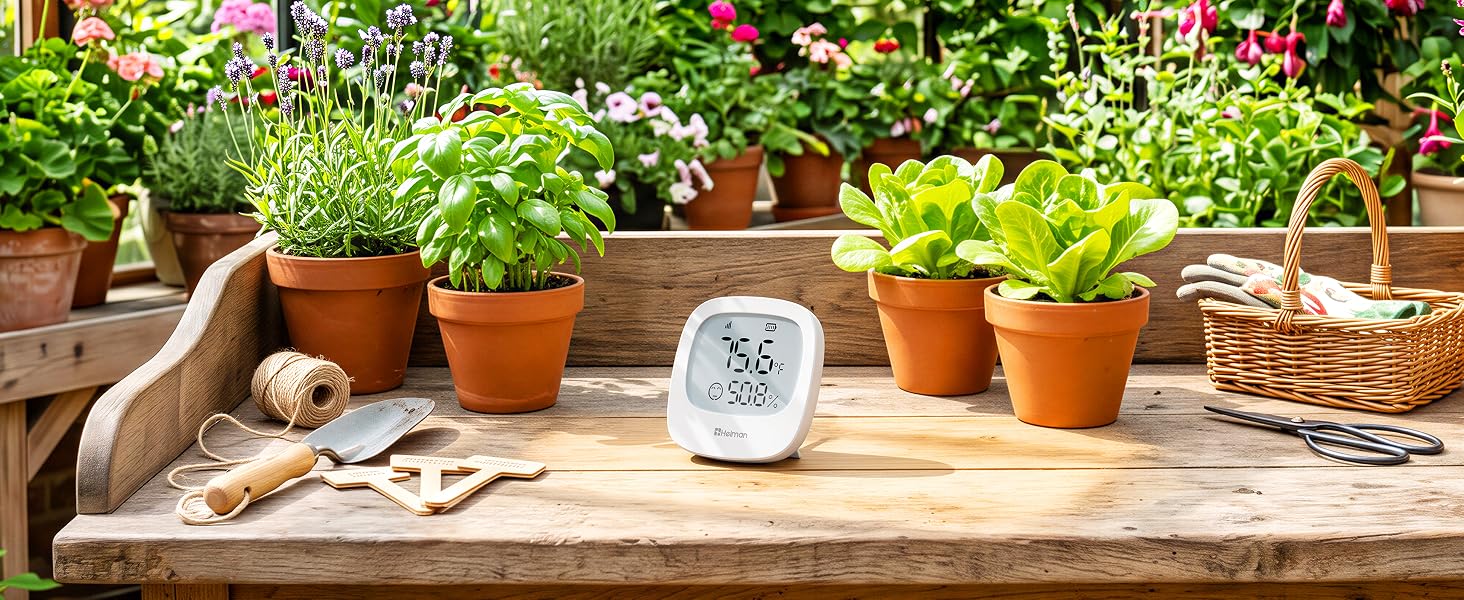 Room Thermometer Indoor Hygrometer, Digital Humidity Meter, APP Remote Alerts