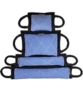 ActiveDogs.com Schutzhund Jute Dog Bite Tug Set Heavy Duty Training Pillow w/Dual Handles - 4 Pie...