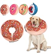 BEAUTYZOO Dog Cone Alternative After Surgery for Large Medium Small Dogs, Soft Inflatable Cone Co...