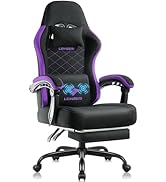 LEMBERI Gaming Chair, Fabric Big and Tall Video Game Chairs for Adults with Footrest,Racing Style...