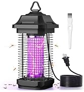 YISSVIC LED Bug Zapper Outdoor, Indoor Bug Zapper, Powerful Electric Mosquito Zapper,LED Fly Zapp...