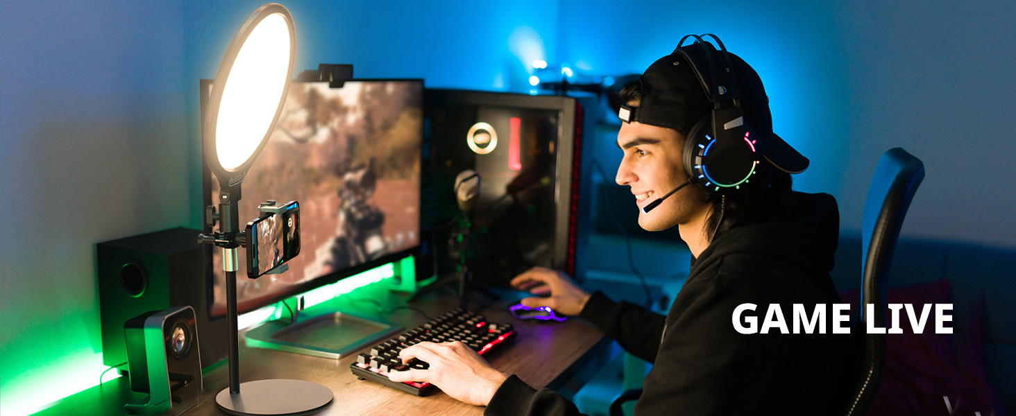 video conference light