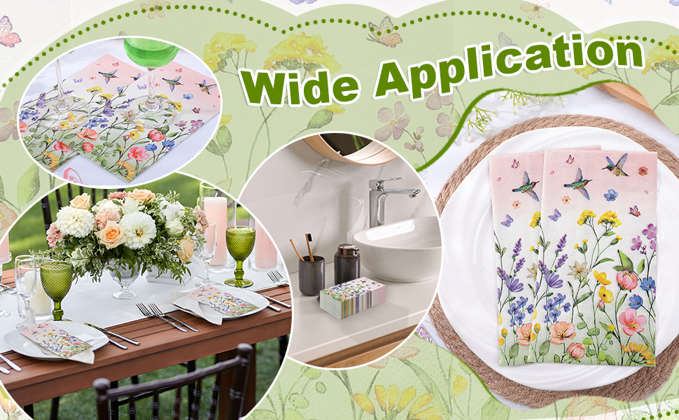 wildflower napkins