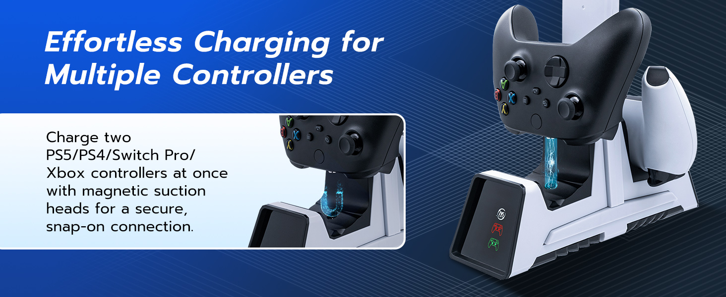 Effortless Charging for Multiple Controllers