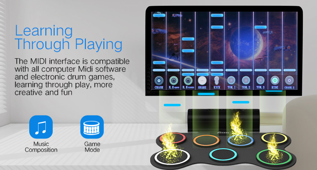 Electronic Drum Pad MIDI Function
