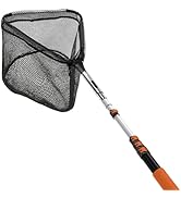SISIUPASSIE 20FT Pool Skimmer Net with Pole, Foldable &amp; Larger Capacity Pool Net for Cleaning, Te...