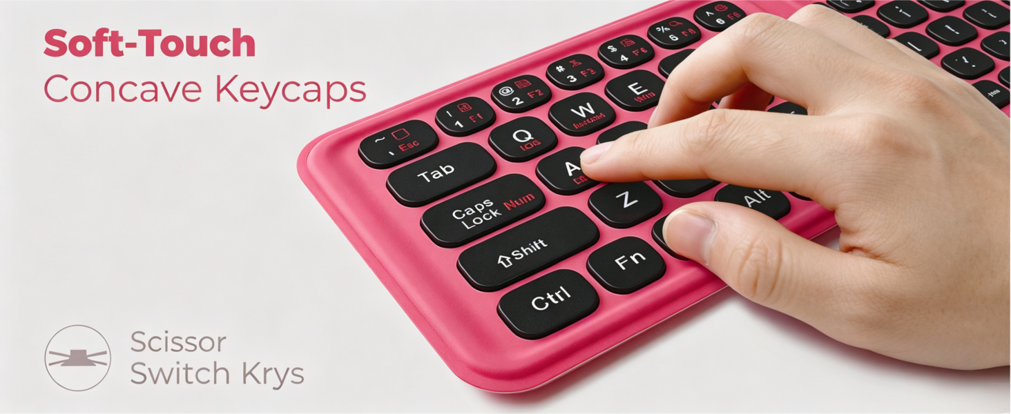 Soft-Touch Concave Keycaps
