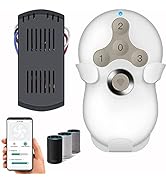 Smart WiFi Universal Ceiling Fan Remote Control Kit with Learning Setting, 3- Speed Light Dimmer ...
