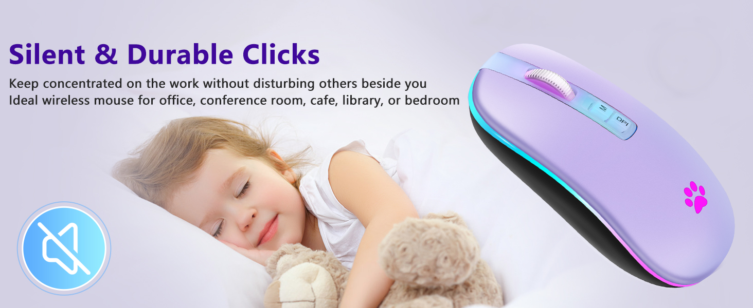 Silent Mouse Comfortable Cordless mouse