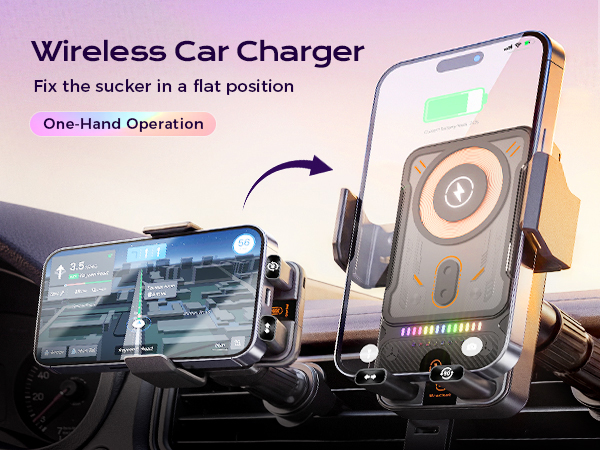 Zrpot Phone Holders for Car Cell Phone Mount Wireless Car Charger Air Vent Phone Stand