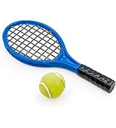 1 Set Blue and Green 1/12 Miniature Tennis Racket Racquet Dollhouse Accessories,Mini Tennis Racke...