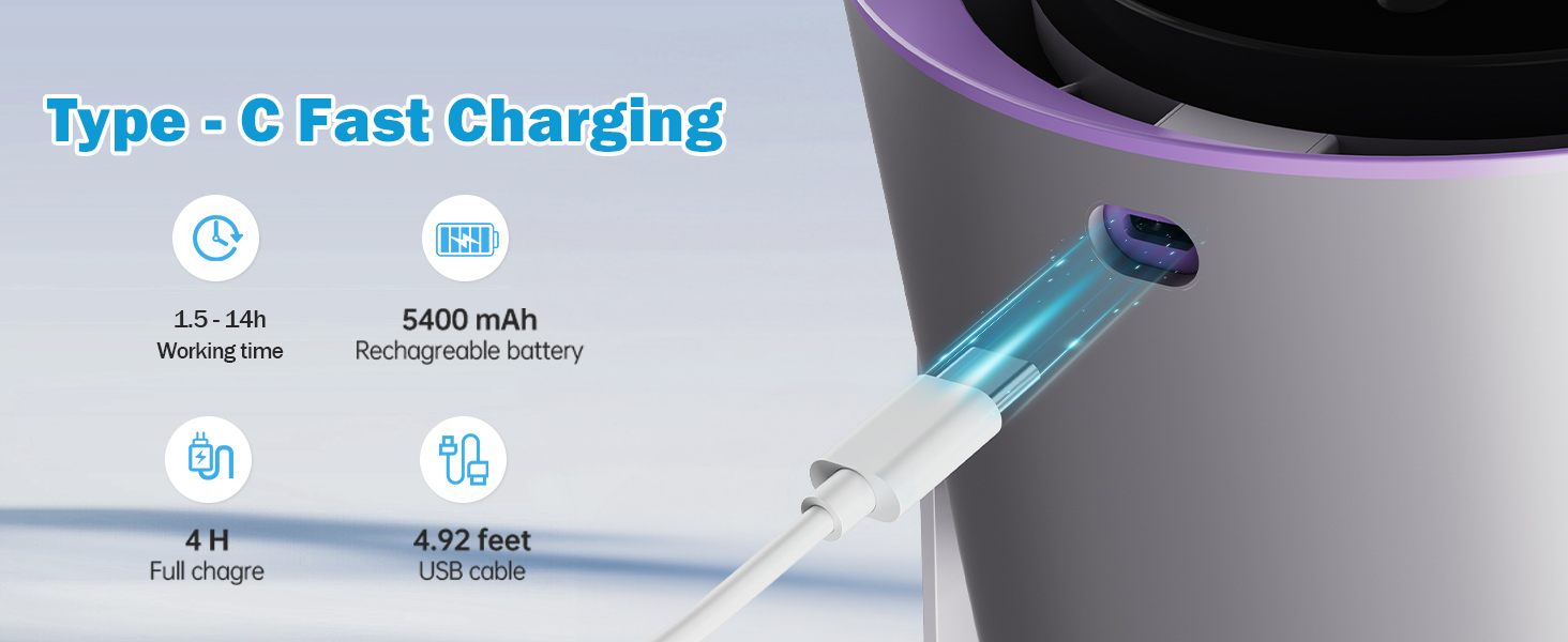 Rechargeable Table fan