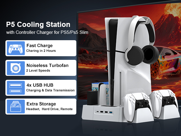 PS5 Slim Cooling Station