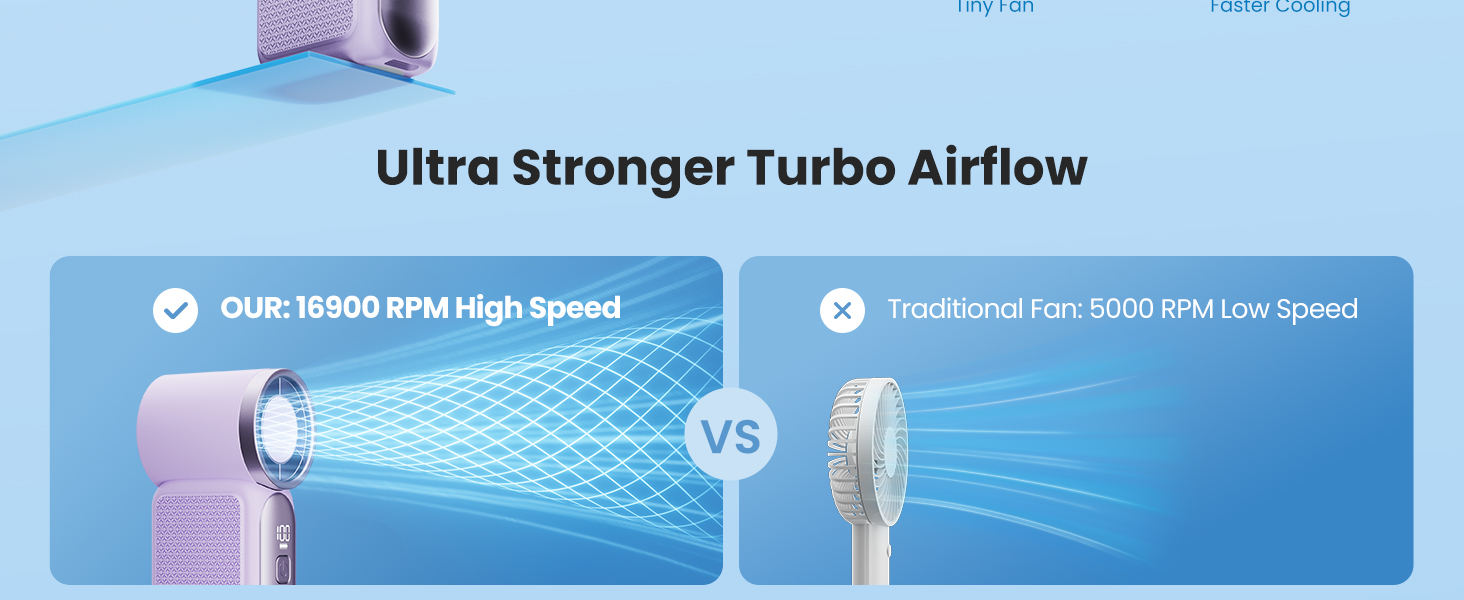 strong handheld fan