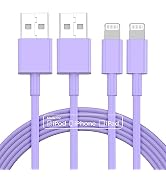 3pack 6ft iPhone Charger, [Apple MFi Certified] Long iPhone Charger Cord 6 ft, Apple Lightning to...