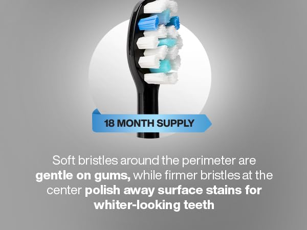 AquaSonic Vibe Series Electric Toothbrush with different cleaning modes, safe for sensitive teeth