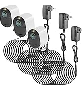 Uogw 3Pack Charging Cable Compatible with Arlo Pro 5S 2K/Arlo Pro 4/Arlo Ultra 2/Arlo Pro3/Arlo U...