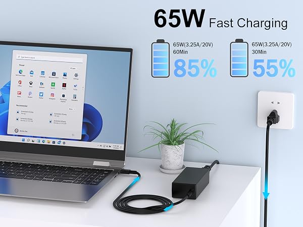 65W fast charging